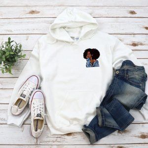 Afro Pocket size hoodie, sweatshirt
